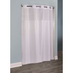 Nexline Plainweave Polyester Shower Curtain, 71"x74", White